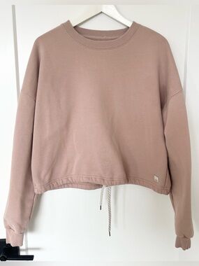 Vuori Restore Crew Sweatshirt Pink Organic Cotton Blend Women’s Size S